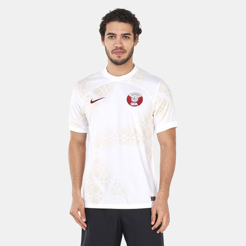 Qatar National Team White Away Soccer Jersey   QTR100 - TUZZUT Qatar Online Shopping