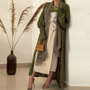 Women's Long Sleeve Solid Color Abaya M 325223 - TUZZUT Qatar Online Shopping