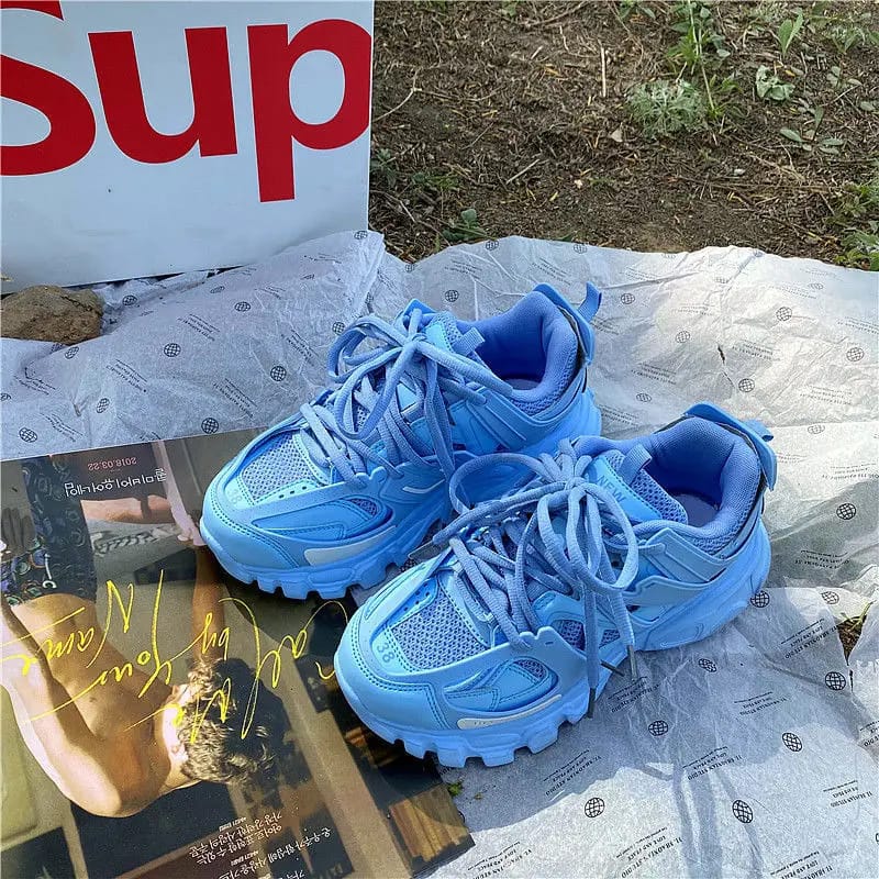 Sneakers Women Thick Bottom Blue Daddy Shoe 36 S332232 Sneakers Women Thick Bottom Blue Daddy Shoe 36 S332232