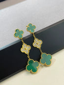 Leaf flower design women's earrings S5087098 - TUZZUT Qatar Online Shopping