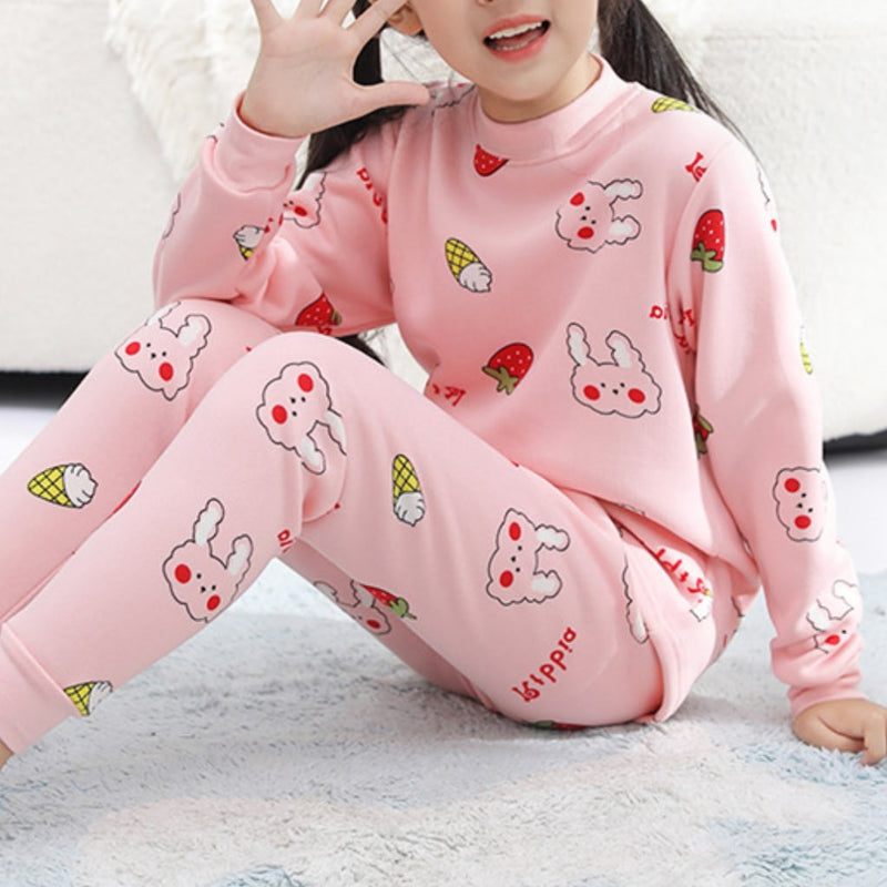 2 Pcs Boys/Girls Pajama Sets 8-9Y 486916