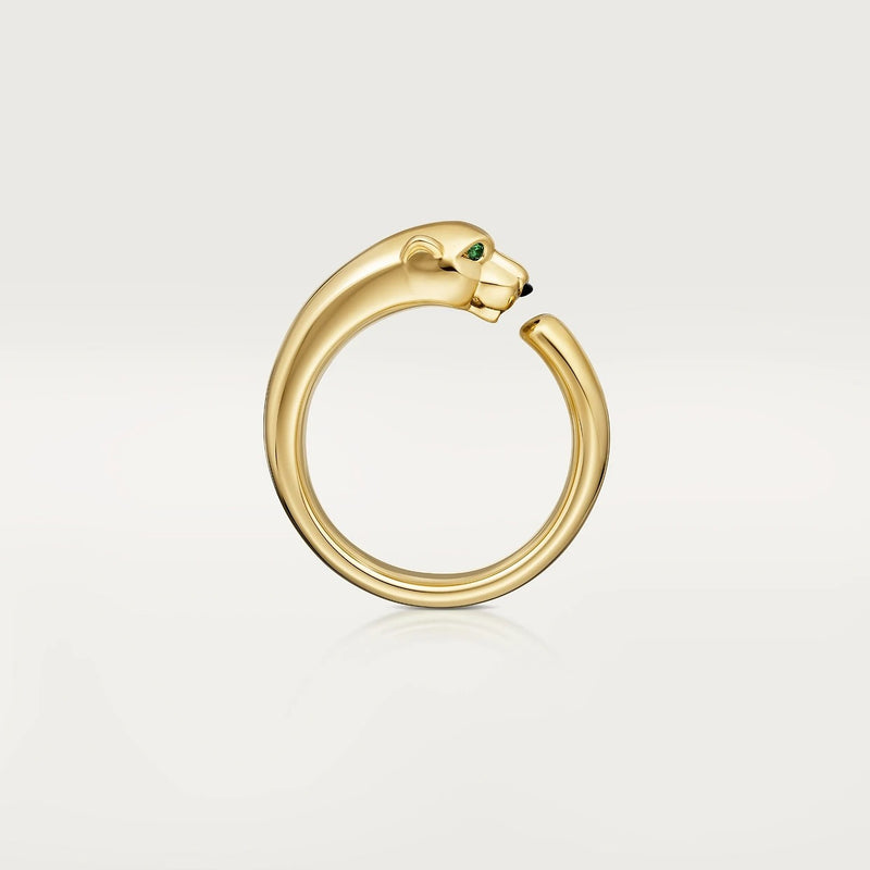 Panther Ring Yellow Gold DN2037 - TUZZUT Qatar Online Shopping
