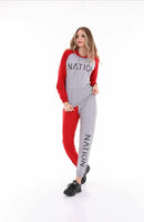 Winter Turkish Women's Sweet Suite Terno Pajama -7468 - Tuzzut.com Qatar Online Shopping
