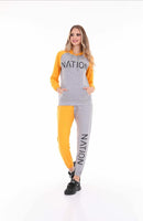 Winter Turkish Women's Sweet Suite Terno Pajama -7468 - Tuzzut.com Qatar Online Shopping