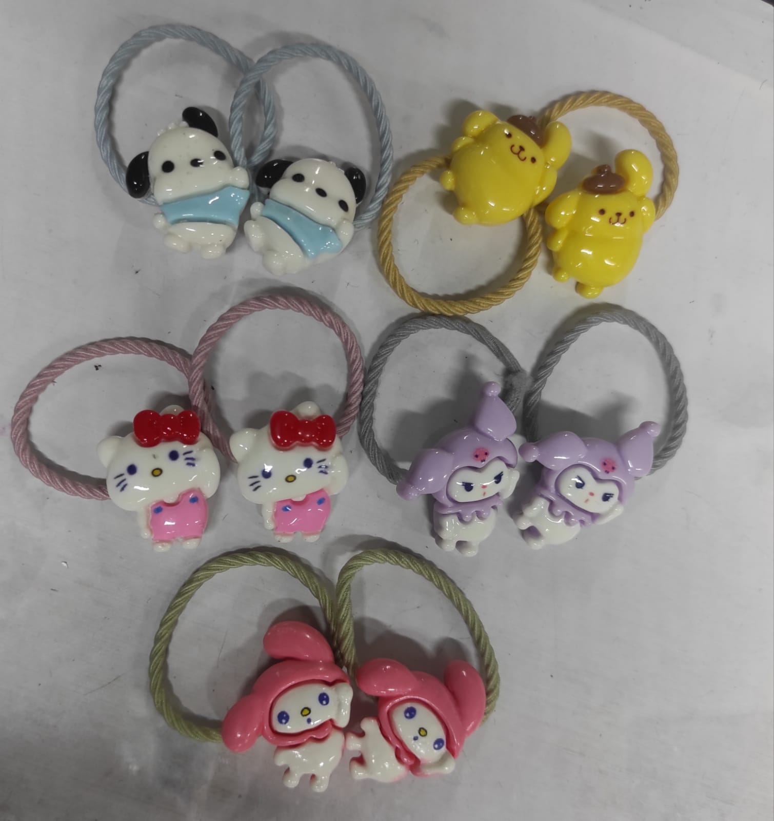 10 Pcs Character Hair Ties 1712469 10 Pcs Character Hair Ties 1712469