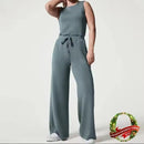 Women's Vest U Neck Elastic Loose Jumpsuit for Women  A8880 - TUZZUT Qatar Online Shopping