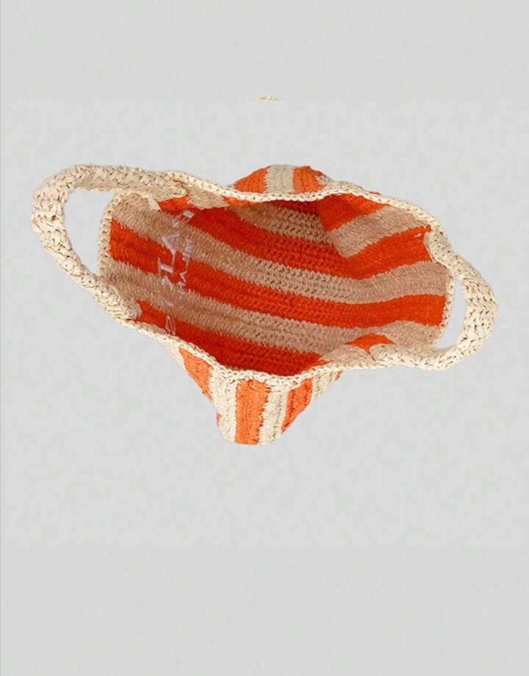 Striped Handmade Straw Bag MP2500 Striped Handmade Straw Bag MP2500