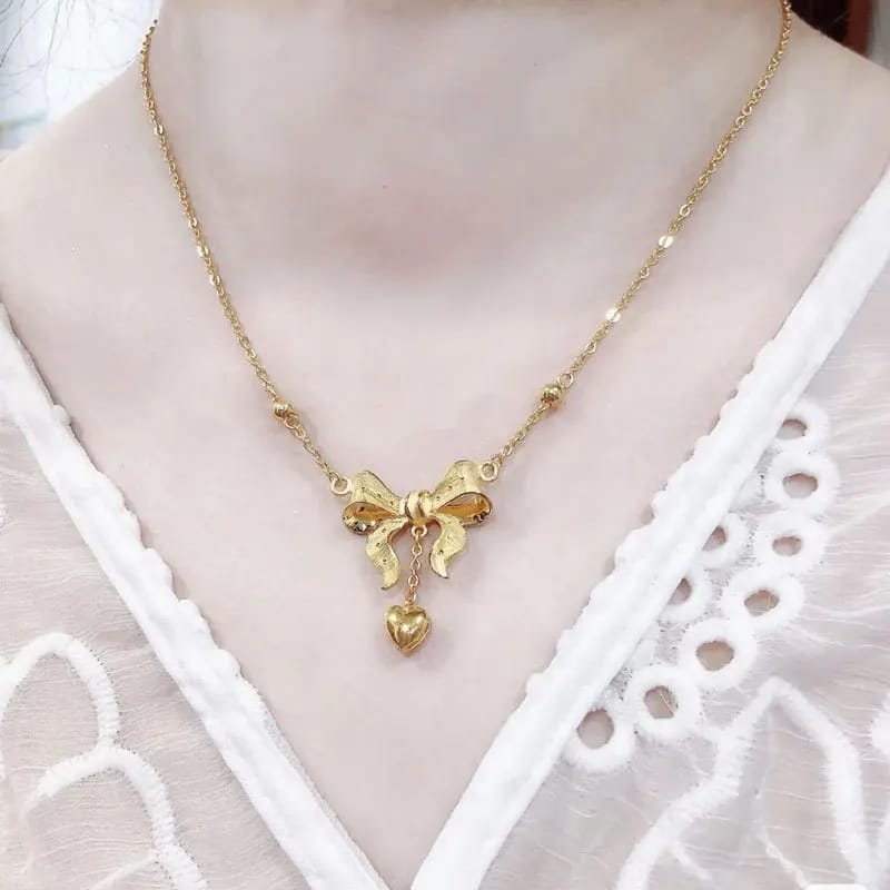 Princess Chain Gold Clavicle Chain Wedding Sand Gold Love Model-22