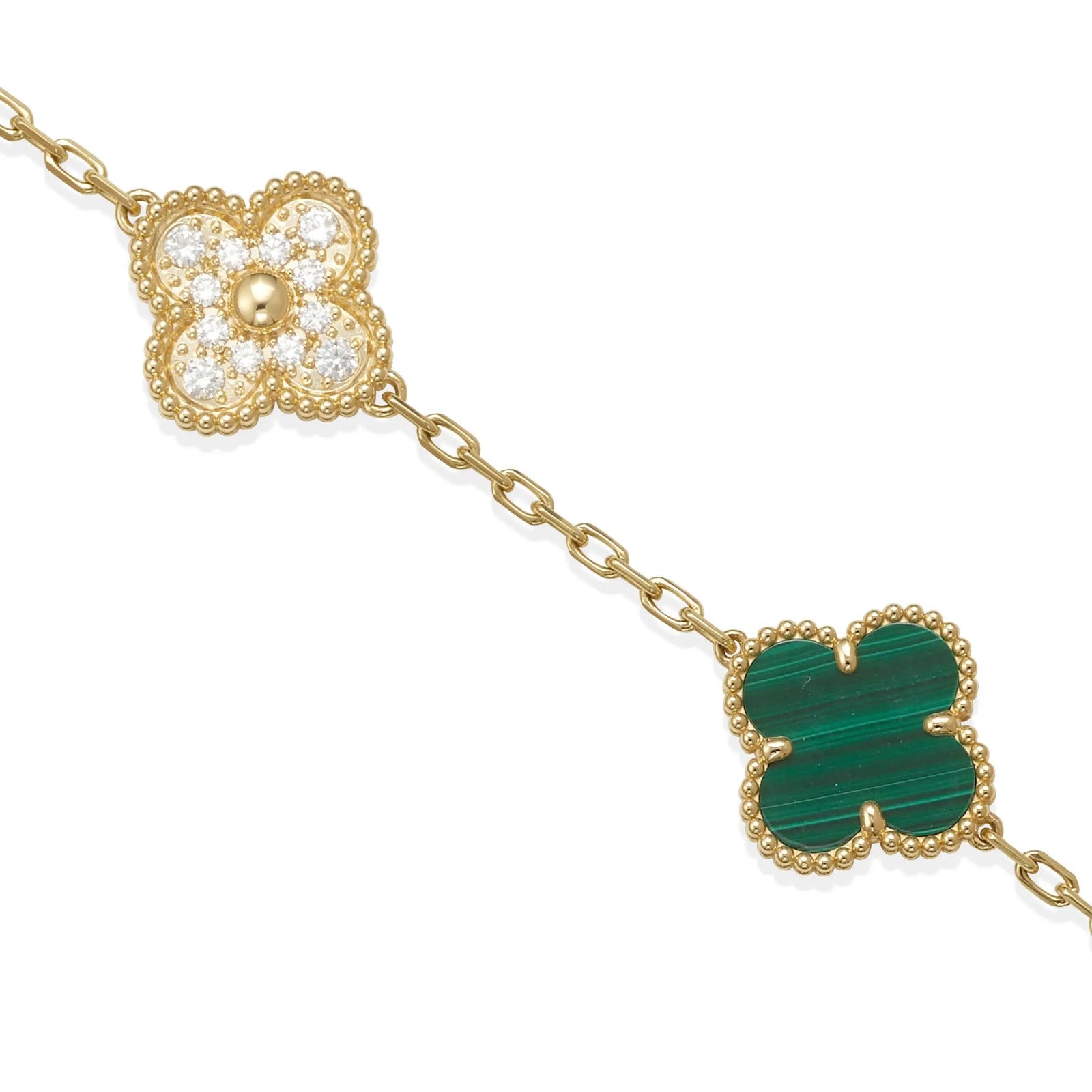 Vintage Bracelet Green Diamond 5 motifs S505929737 Vintage Bracelet Green Diamond 5 motifs S505929737
