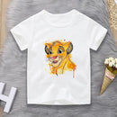 Disney Unisex Tshirt Tops Dropship Lion King Simba Printing T Shirt Harajuku Trend T-Shirt Summer Casual Streetwear   265644 - TUZZUT Qatar Online Shopping
