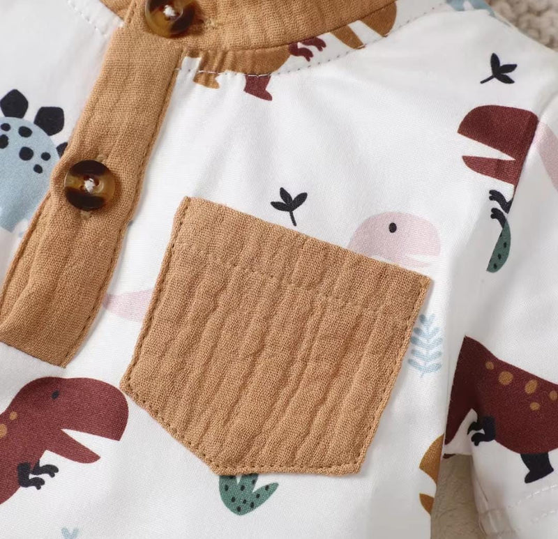 Kid's Summer Dinosaur Short Sleeve Short Pants 2pcs Outfits   1462959 - TUZZUT Qatar Online Shopping