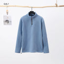 CREATION Fleece Half Zip High Neck Loose Fit Sweatshirt for Men's   138604 - TUZZUT Qatar Online Shopping