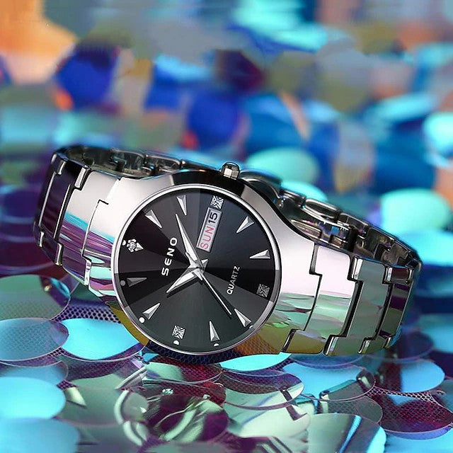 SENO Stainless Steel Women's Quartz Watch W7526 - TUZZUT Qatar Online Shopping