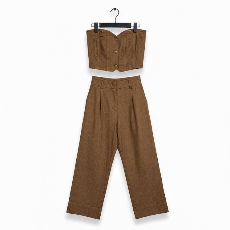 Women's 2 Pcs midriff length long sleeve top Set 5623987 - TUZZUT Qatar Online Shopping