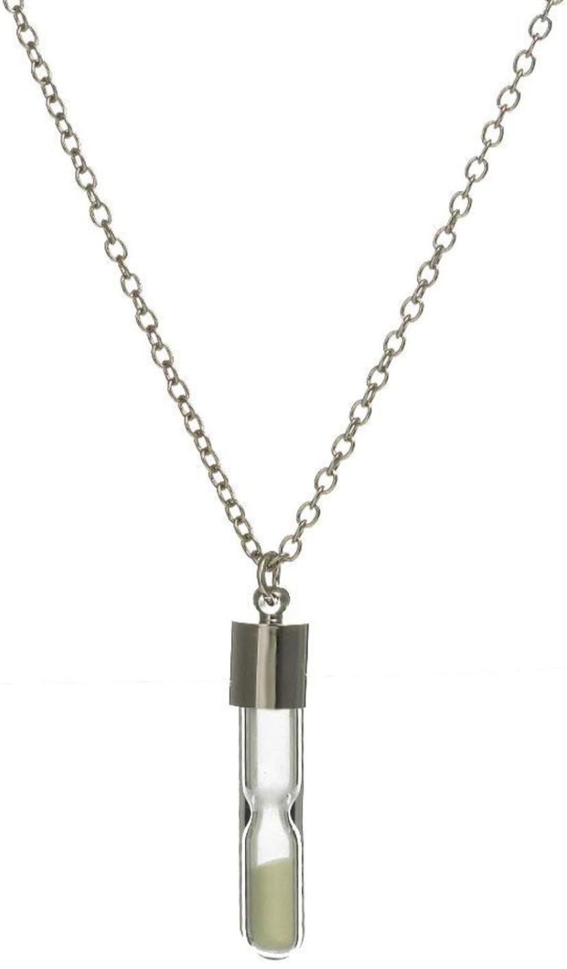 Glowing Necklace For Women And Men - Hourglass Drift Bottle Glowing In The Dark Necklaces S 4589560 Glowing Necklace For Women And Men - Hourglass Drift Bottle Glowing In The Dark Necklaces S 4589560