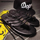 Genuine Leather Slippers Summer Men's Outdoor Beach.  S4687997 - TUZZUT Qatar Online Shopping