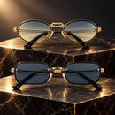 Couple Gold-Tone Sunglasses – Oval & Rectangular Styles-19