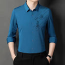 Men's High Long Sleeve Slim Fit Shirt    JIA5 - TUZZUT Qatar Online Shopping