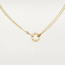LOVE Necklace 2 Diamonds Yellow Gold DN2025 - TUZZUT Qatar Online Shopping