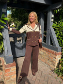 Women's  Long Sleeve Blazer and Pants Two-Piece Suit Set 177023 - TUZZUT Qatar Online Shopping