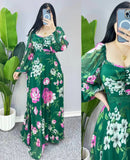 Women's Fashion  Floral Print Long Dress 2XL S5063449 - TUZZUT Qatar Online Shopping
