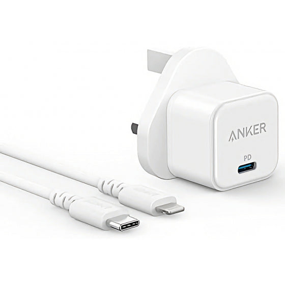 Anker PowerPort III Cube With Lightning Charging Cable / PD 20W B2149k21 - Tuzzut.com Qatar Online Shopping