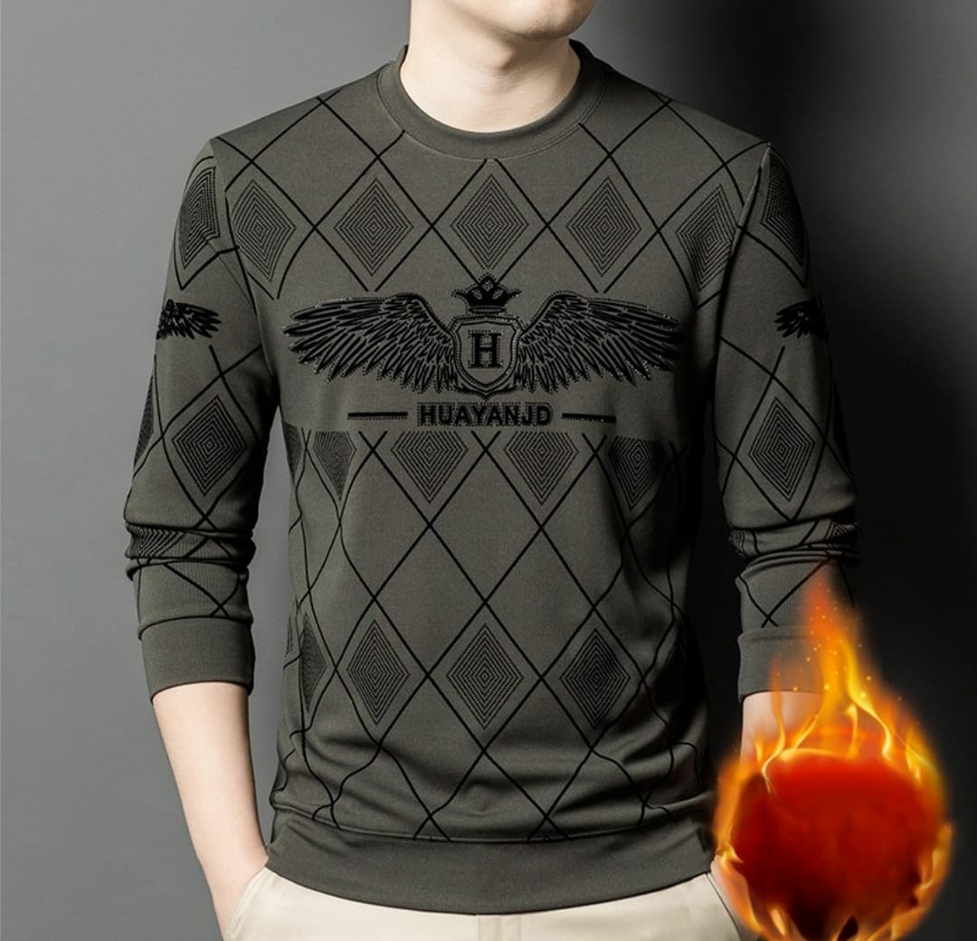 Long Sleeve Men's Hot Piece Fleece Casual Tshirt 176782 Long Sleeve Men's Hot Piece Fleece Casual Tshirt 176782