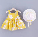 Baby Skirt Flower Strap Bow Dress+Straw Hat    1567168 - TUZZUT Qatar Online Shopping