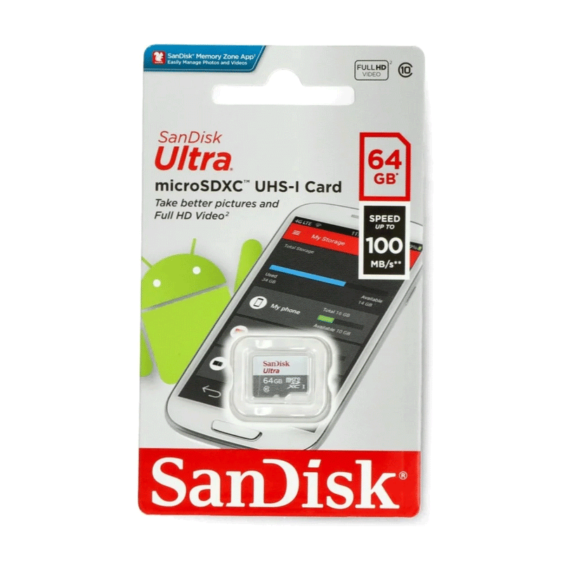 SanDisk Ultra microSDXC UHS-I Class 10 Memory Card 64GB - Tuzzut.com Qatar Online Shopping
