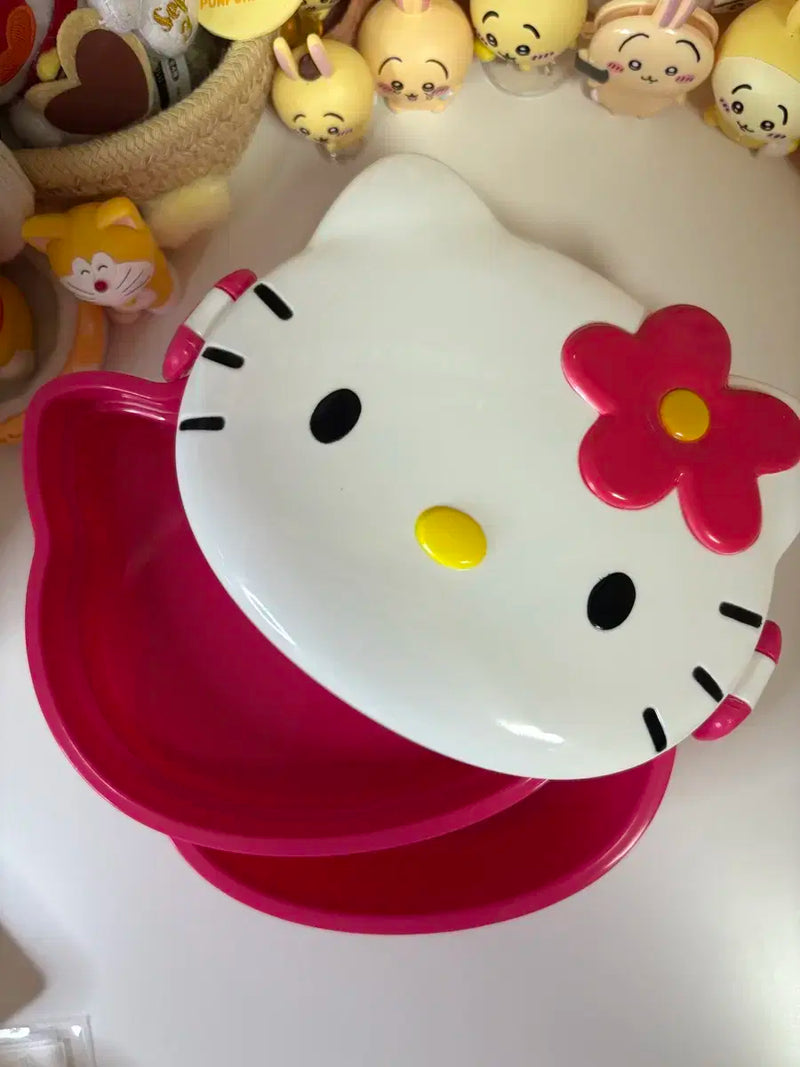 Hello Kitty 2 Pair Tiffin Box 22120 - TUZZUT Qatar Online Shopping