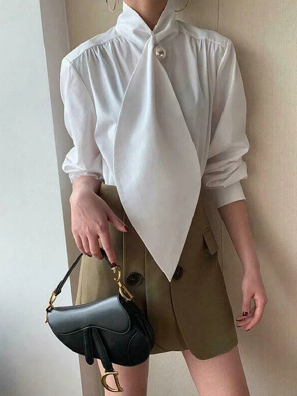 White Inspired Designer Oversize Tops Shirt Blouse XL 97213 White Inspired Designer Oversize Tops Shirt Blouse XL 97213