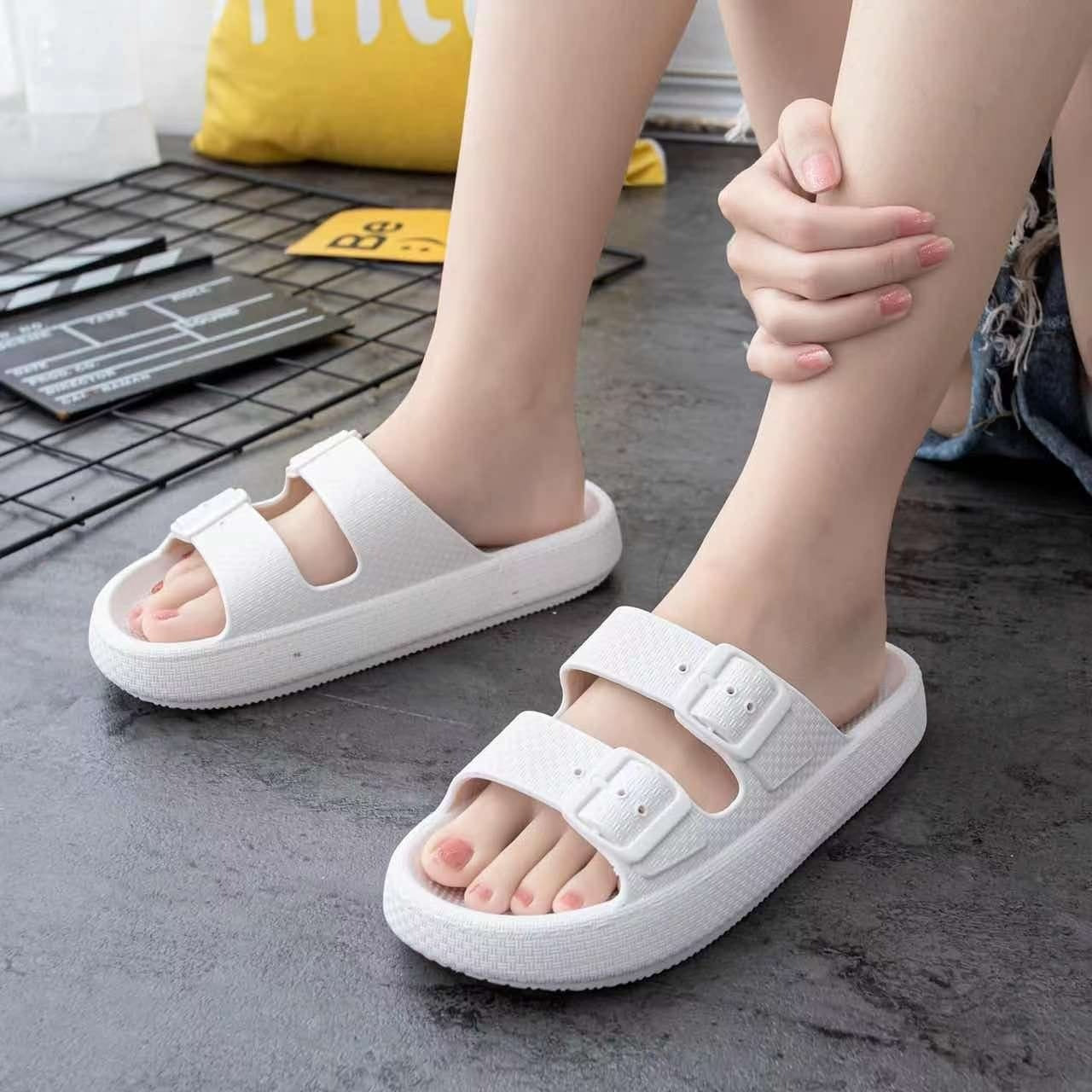 Women's Buckle Platform Anti-Slip Slides Sandals Slippers Women's Buckle Platform Anti-Slip Slides Sandals Slippers