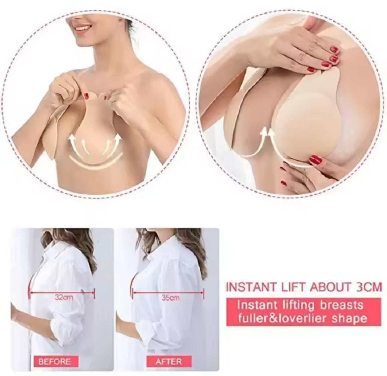 Invisible bunny chest sticker 33287 Invisible bunny chest sticker 33287