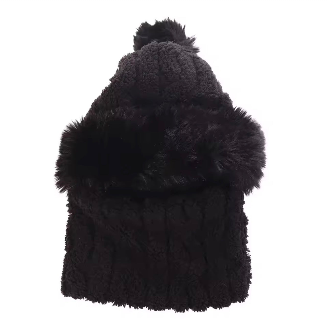 Fashion Ear Protection Crochet Hat Scarf Set 74251 Fashion Ear Protection Crochet Hat Scarf Set 74251