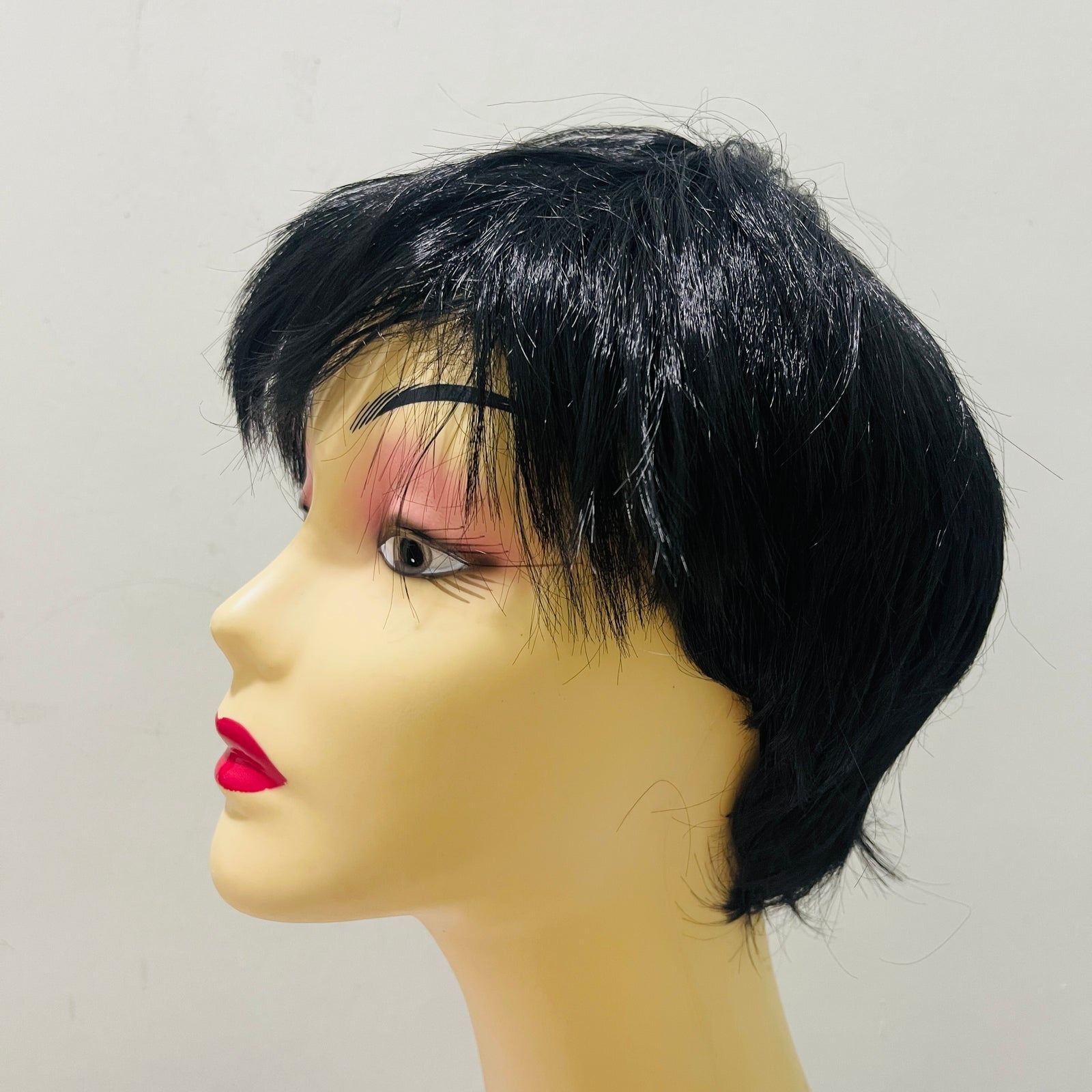 WOMENS LADY SHORT BOY CUT STRAIGHT HAIR LAYERED WIG 208 WOMENS LADY SHORT BOY CUT STRAIGHT HAIR LAYERED WIG 208