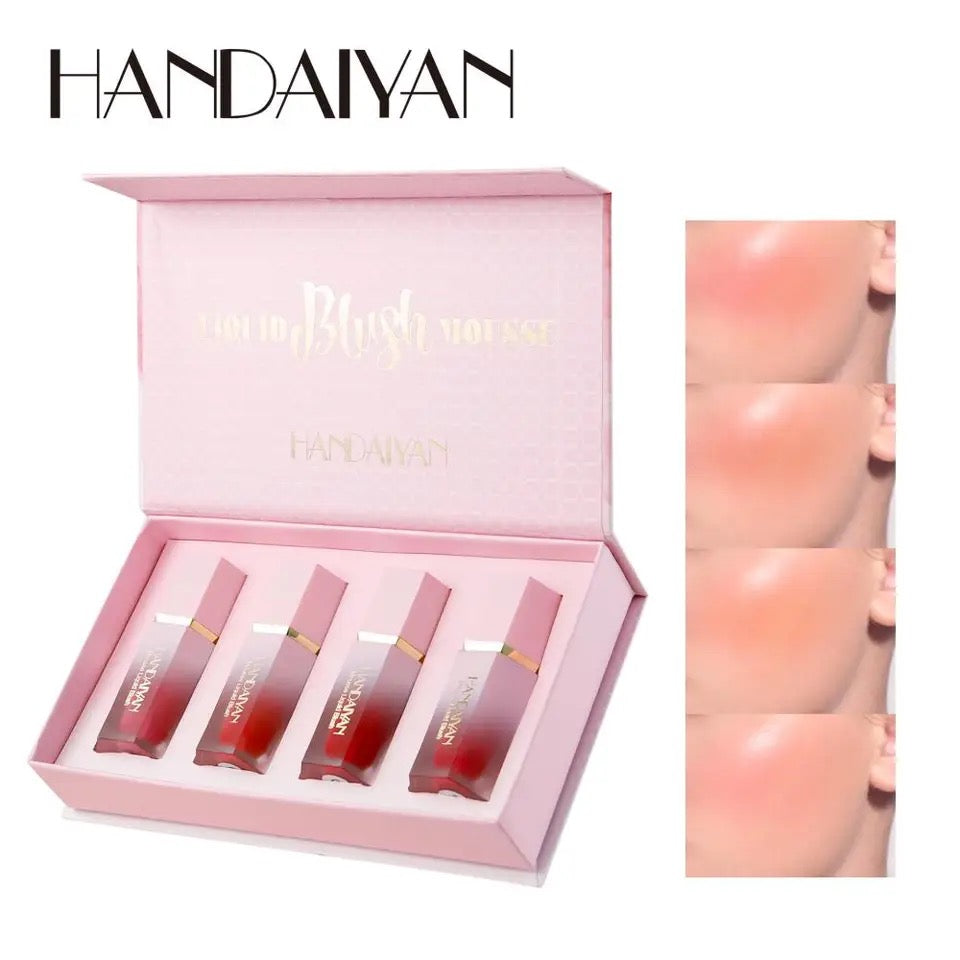 HANDAIYAN 4 Colour Set Liquid Blusher Set 410089 HANDAIYAN 4 Colour Set Liquid Blusher Set 410089