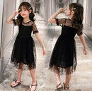 Black Lace baby Girls Dress 580235 - TUZZUT Qatar Online Shopping