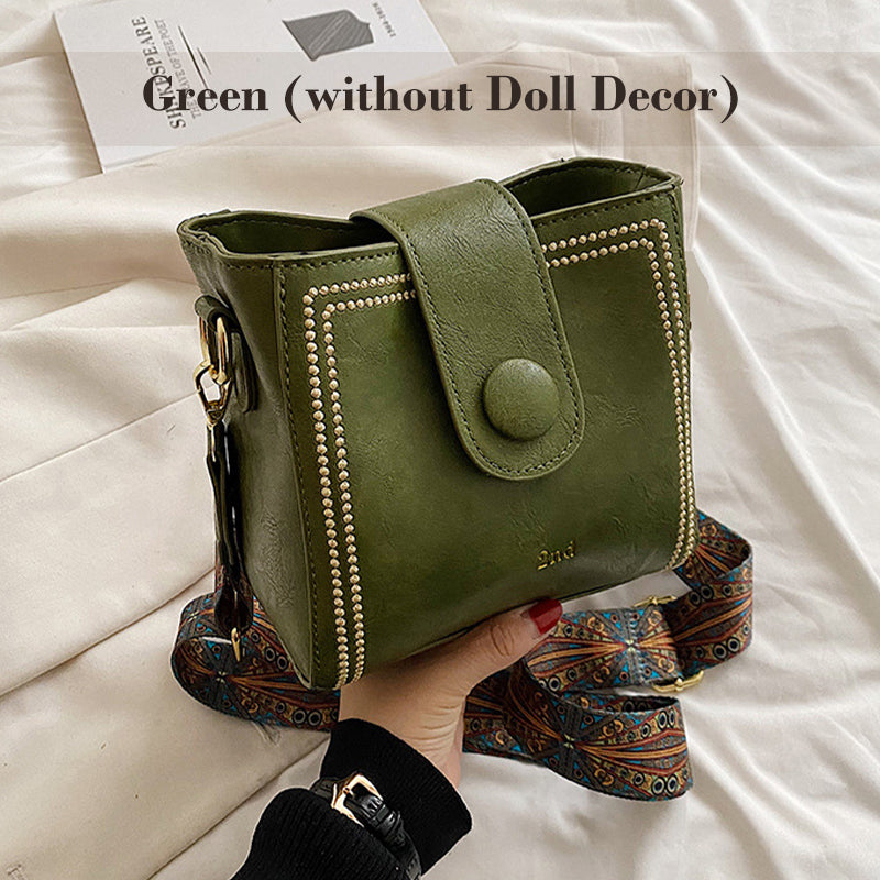 Pu Leather Bucket Shape Handbag B-381309 Pu Leather Bucket Shape Handbag B-381309