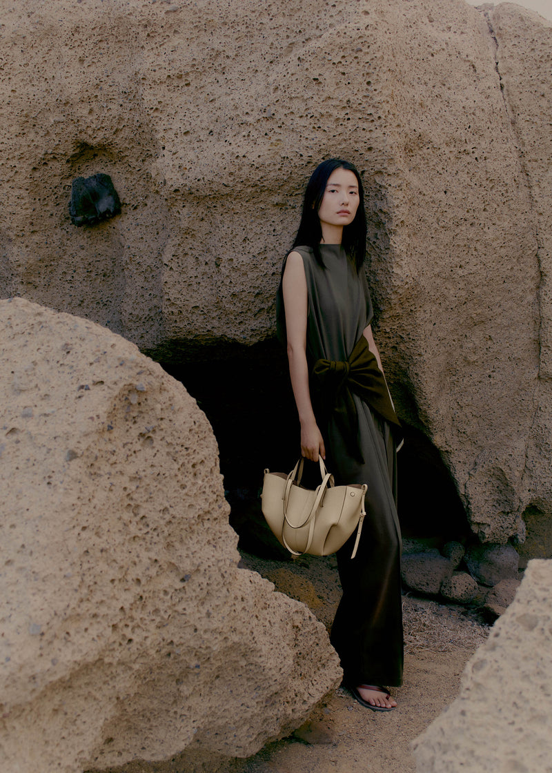 Faux Leather Tote Bag for Women 10263392 - TUZZUT Qatar Online Shopping