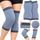 Grey Elastic Knitted Knee Support Pads – Pair L03
