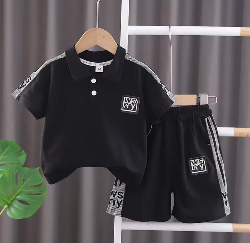 Kids Infant Summer Children Clothes T-shirt + Shorts 2Pcs/Sets   1552881 - TUZZUT Qatar Online Shopping