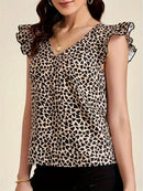 V-Neck Short-Sleeve Shirt    S13734854 - TUZZUT Qatar Online Shopping