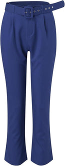 Pants Set Women sleeve & long pants with belt suit set trousers suit Pants Business Suits   B104971 - TUZZUT Qatar Online Shopping