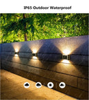 LED Solar Lamp Outdoor Wall Lights Energy Waterproof Transparent Shell Solar Lamp - TUZZUT Qatar Online Shopping