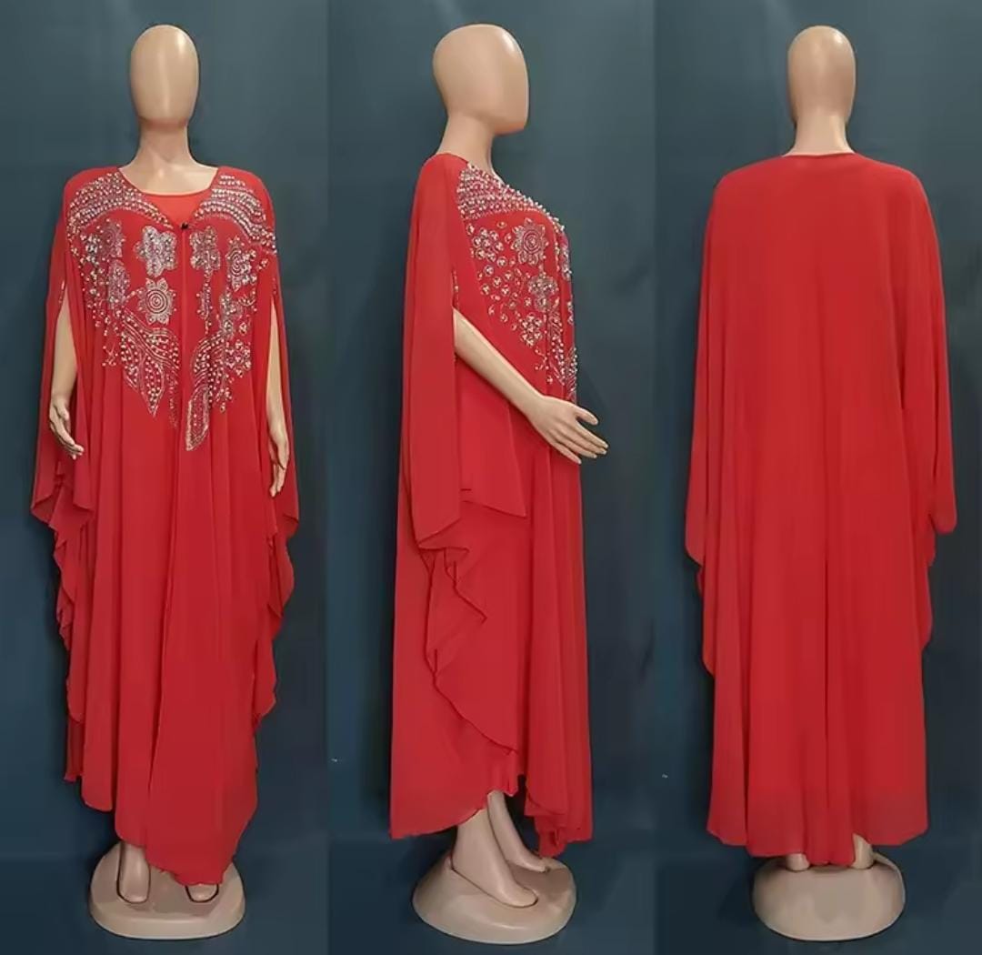Women 2 Pcs African Plus Size Party Dresses 8631