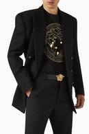 La Medusa Belt in Calf Leather B0001 - TUZZUT Qatar Online Shopping