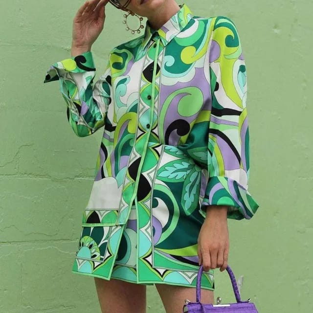 High Quality Women Fashion Loose Casual Suit Single-Breasted Jacket Pants Skirt Two-Piece Set Floral Print Plus Size For Ladies S4590158 High Quality Women Fashion Loose Casual Suit Single-Breasted Jacket Pants Skirt Two-Piece Set Floral Print Plus Size For Ladies S4590158