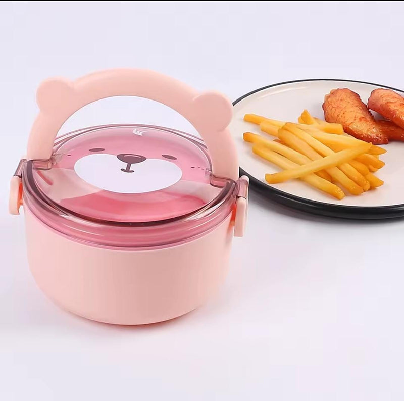 Cartoon Bear Lunch Box Microwave Safe Portable for Kids Students   1557607 - TUZZUT Qatar Online Shopping