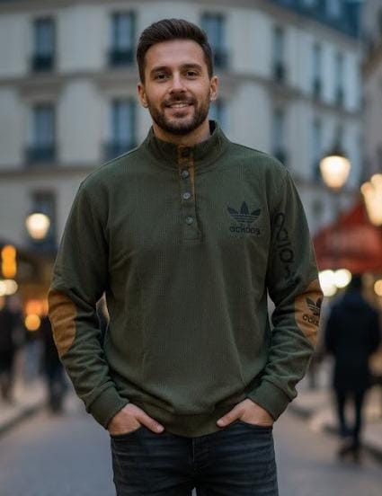 Long Sleeve Casual Stand Up Collar Tshirt SW0105 - TUZZUT Qatar Online Shopping