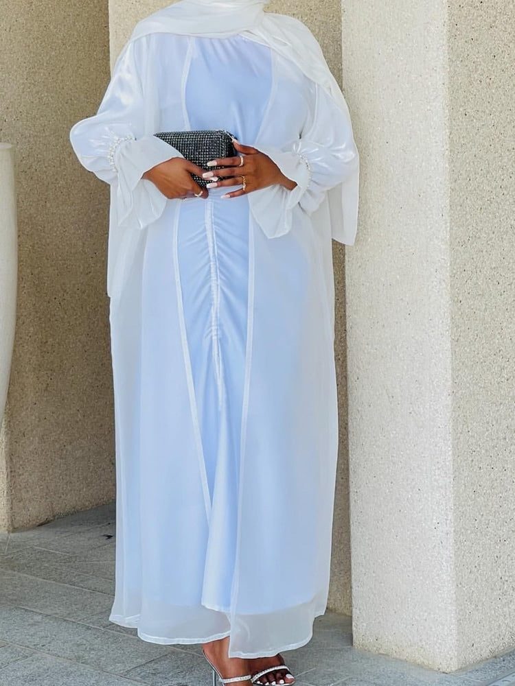 Women's Long Sleeve Solid Color Abaya XL 509147